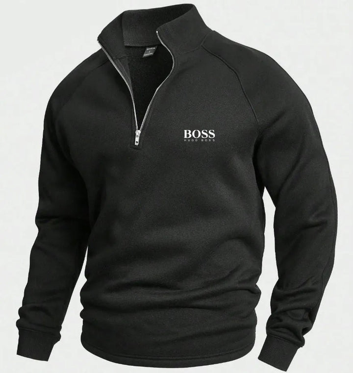 BSS Cotton Half Zip Jumper