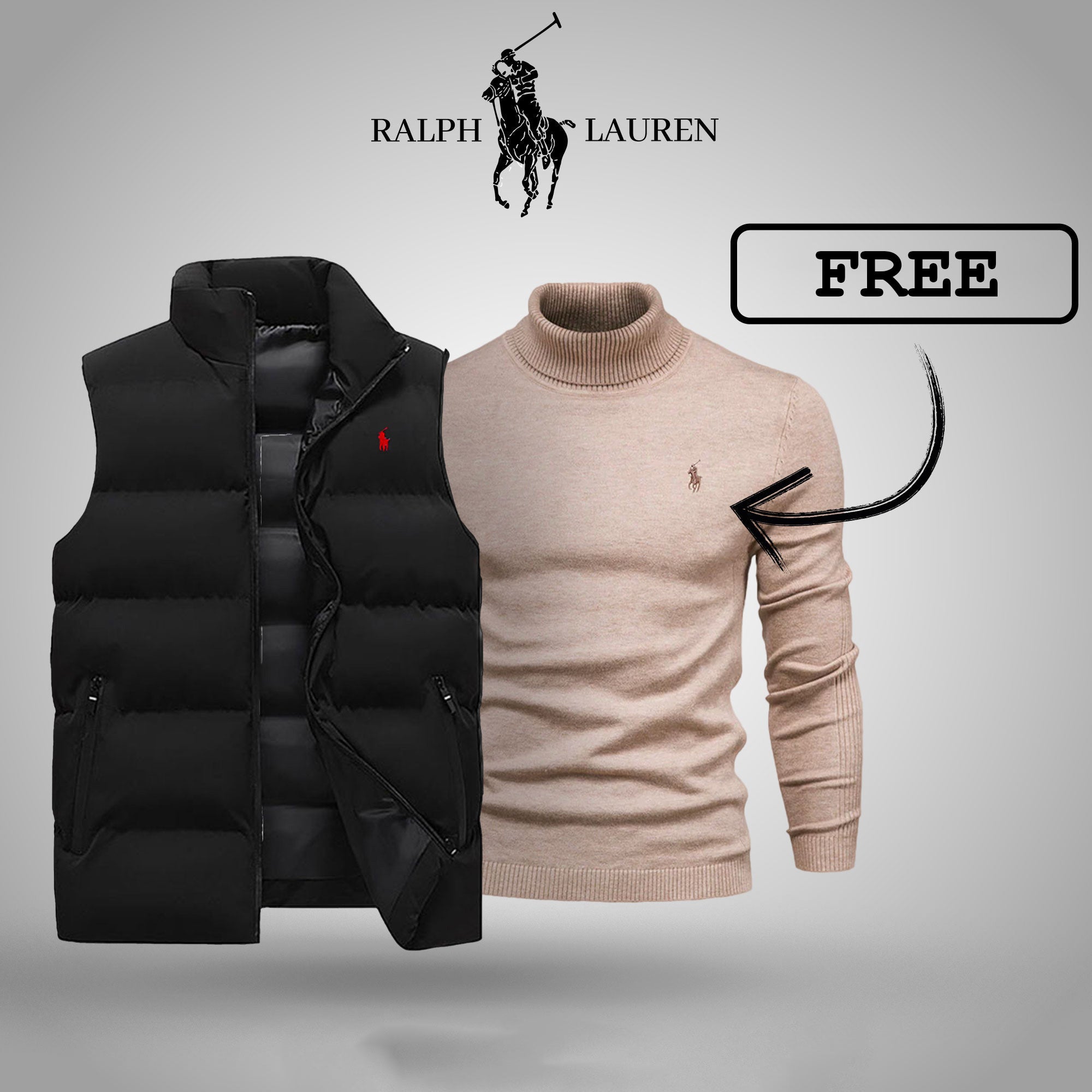 RL Gilet +FREE Pullover
