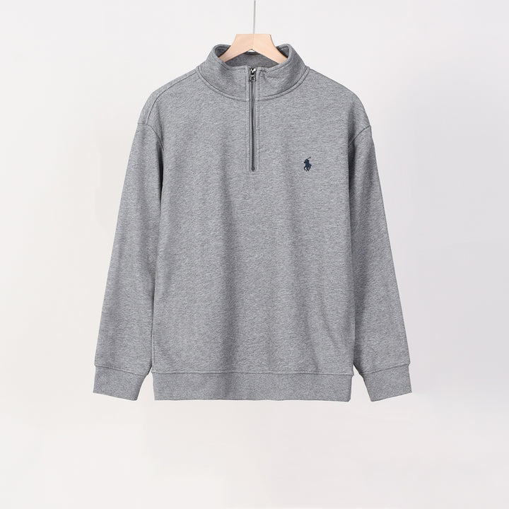 RL Quarter-Zip Cotton Sweatshirt