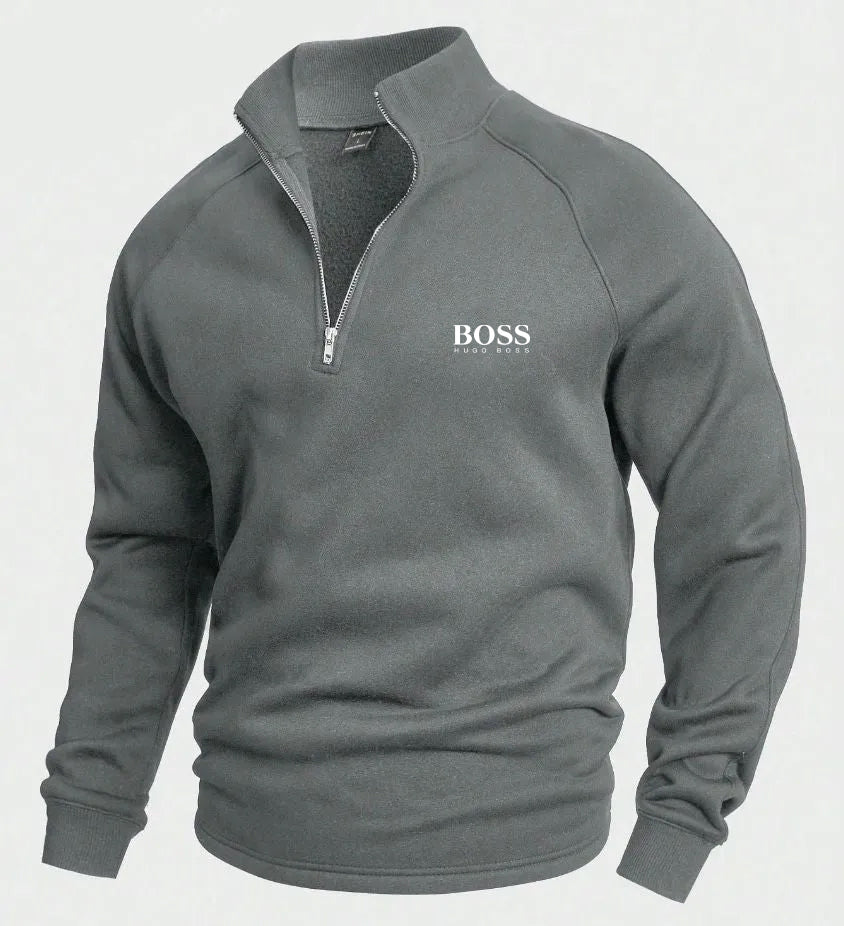 BSS Cotton Half Zip Jumper