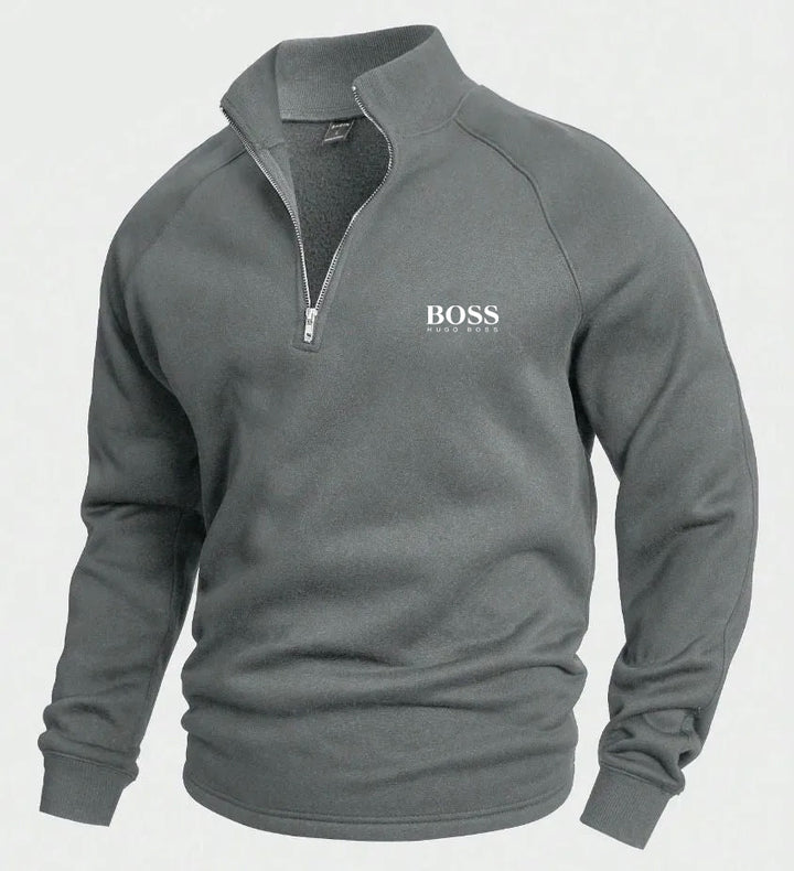 BSS Cotton Half Zip Jumper