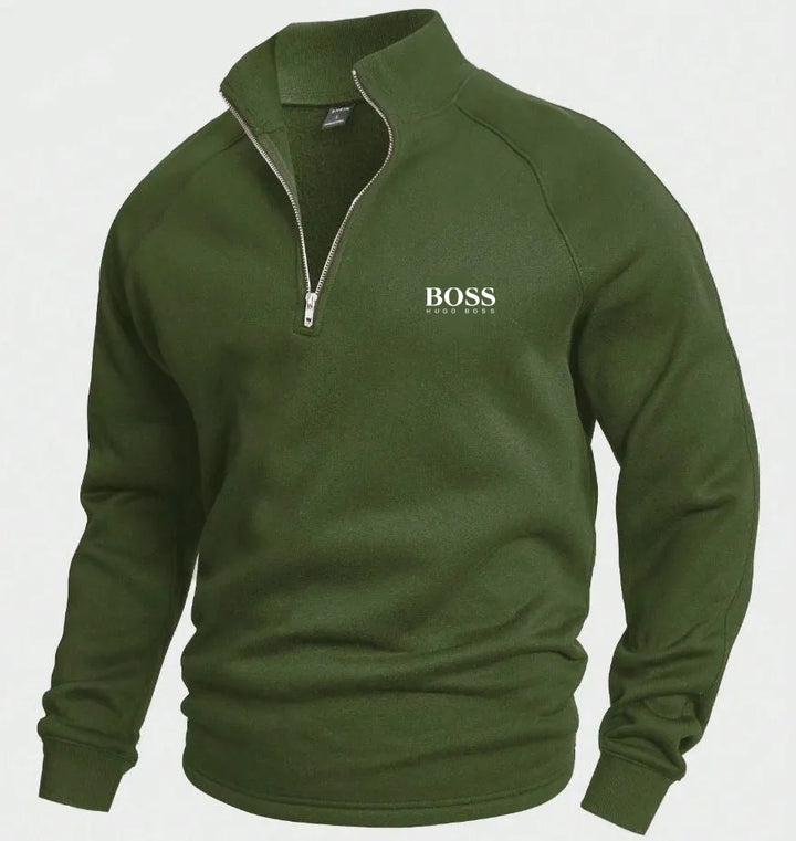 BSS Cotton Half Zip Jumper