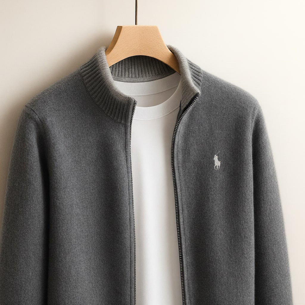 RL | ZIP-UP KNIT JACKET